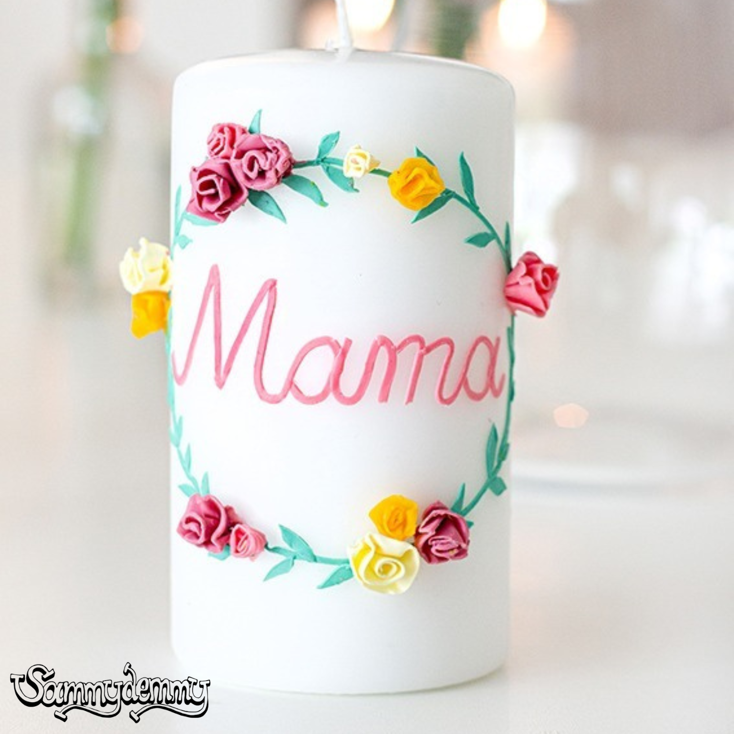 DIY Kerze zum Muttertag