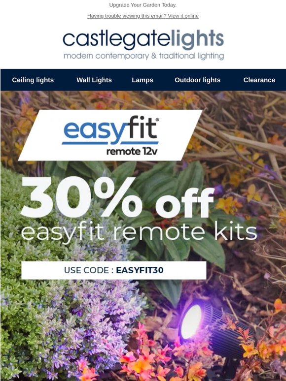 30% Off EasyFit Remote Garden Lights!