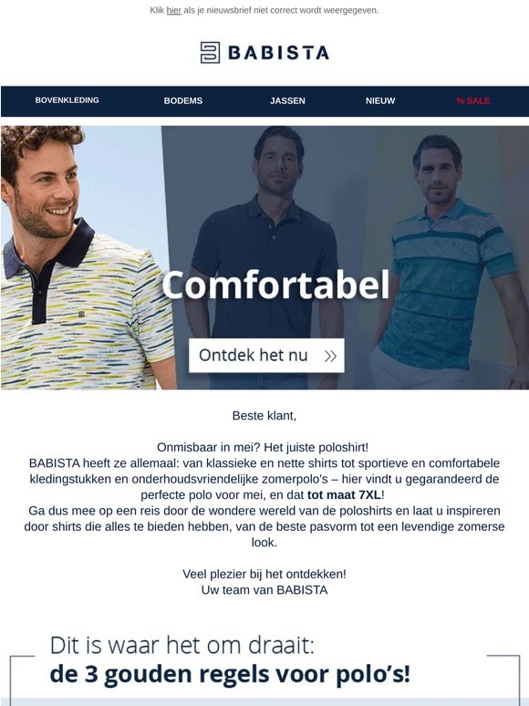 Poloshirts: in mei onverslaanbaar!