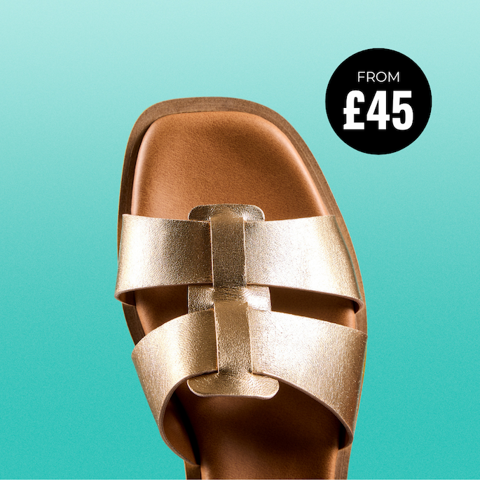Clarks Trala Slide Gold