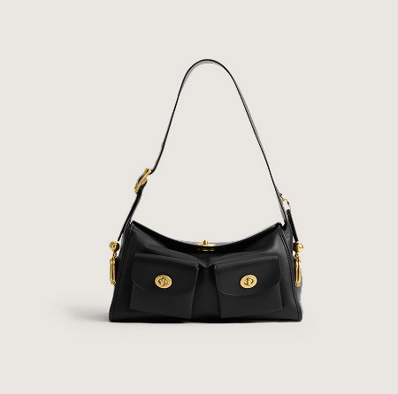 Turnlock Haversack Bag Black