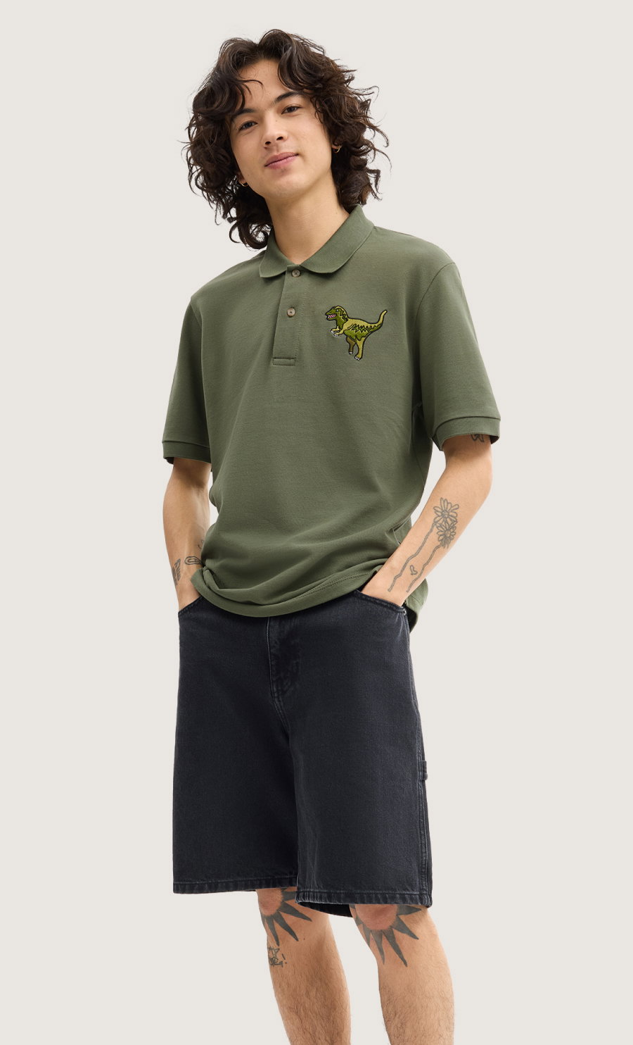 Rexy 10th Birthday Polo Green
