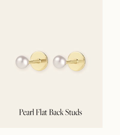 Pearl Flat Backs Studs