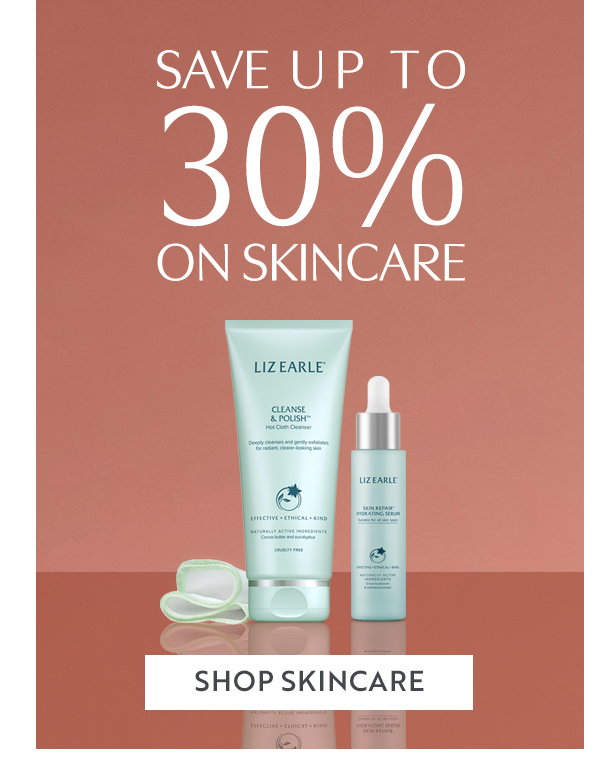 save up to 30% on Skincare