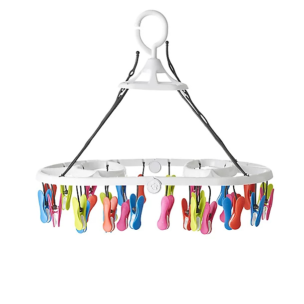 30 Soft Grip Pegs Folding Smalls Dryer