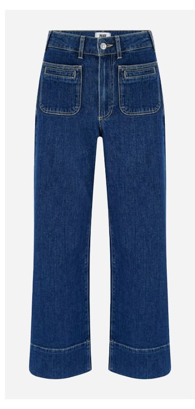 Anessa Wide Jean With Welt Pockets In Navigator
