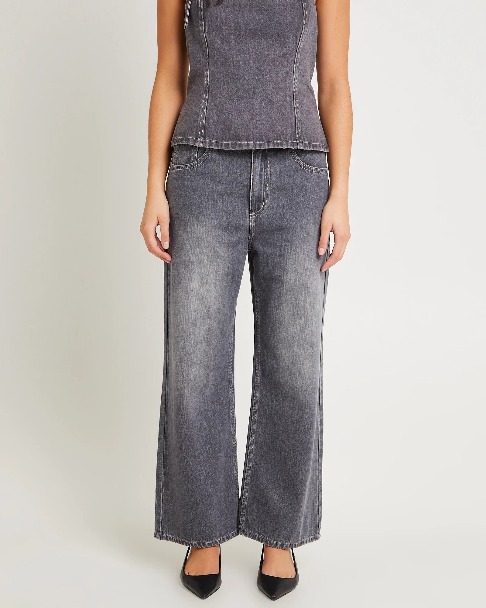Image of Rez Maxi Baggy Denim Jeans Petite