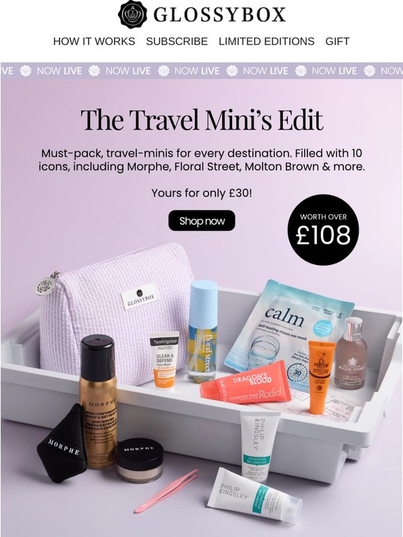 NOW LIVE: Travel Mini's (Worth £108)  ✈️