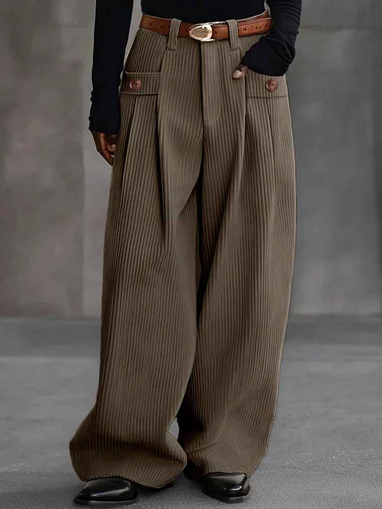 Image of Vintage Corduroy Wide-Leg Pants