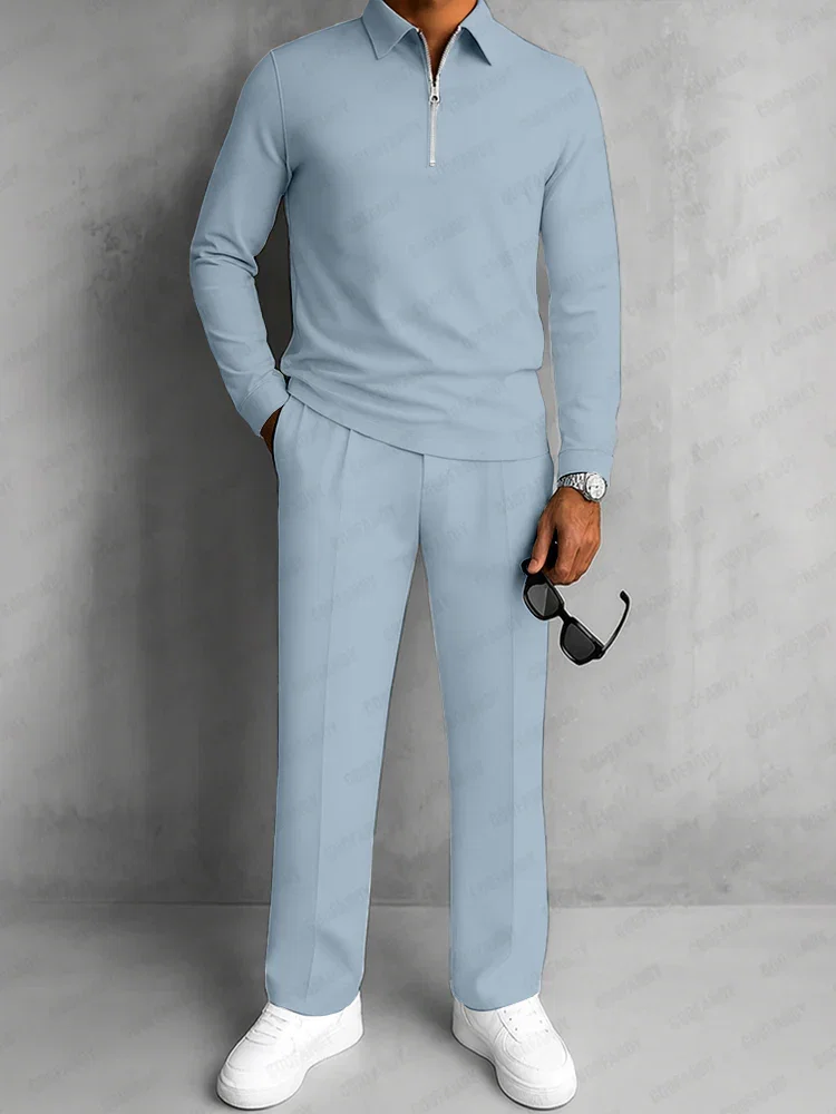 Image of Modern Polo and Pants Sporty Set