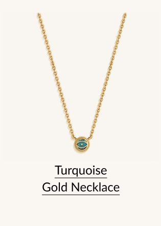 Turquoise Gold Necklace