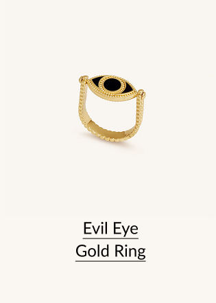 Evil Eye Gold Ring