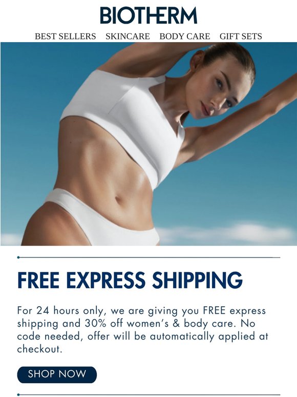 Treat Yourself With FREE Express Shipping