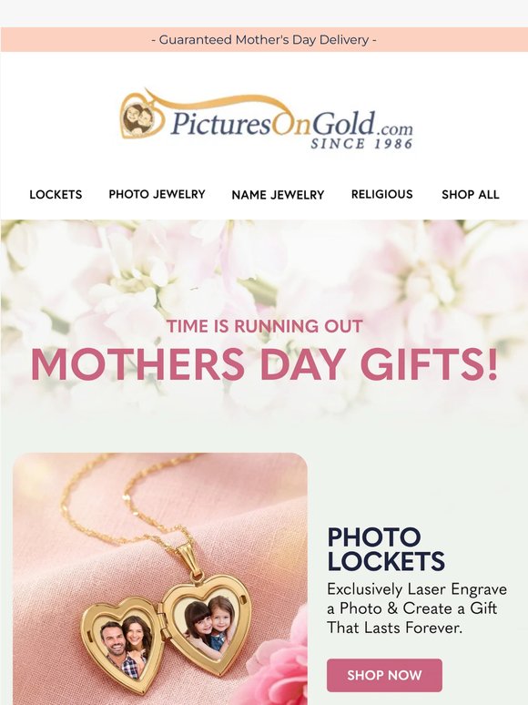 ⏳ Last Chance for Mother's Day Gifts!
