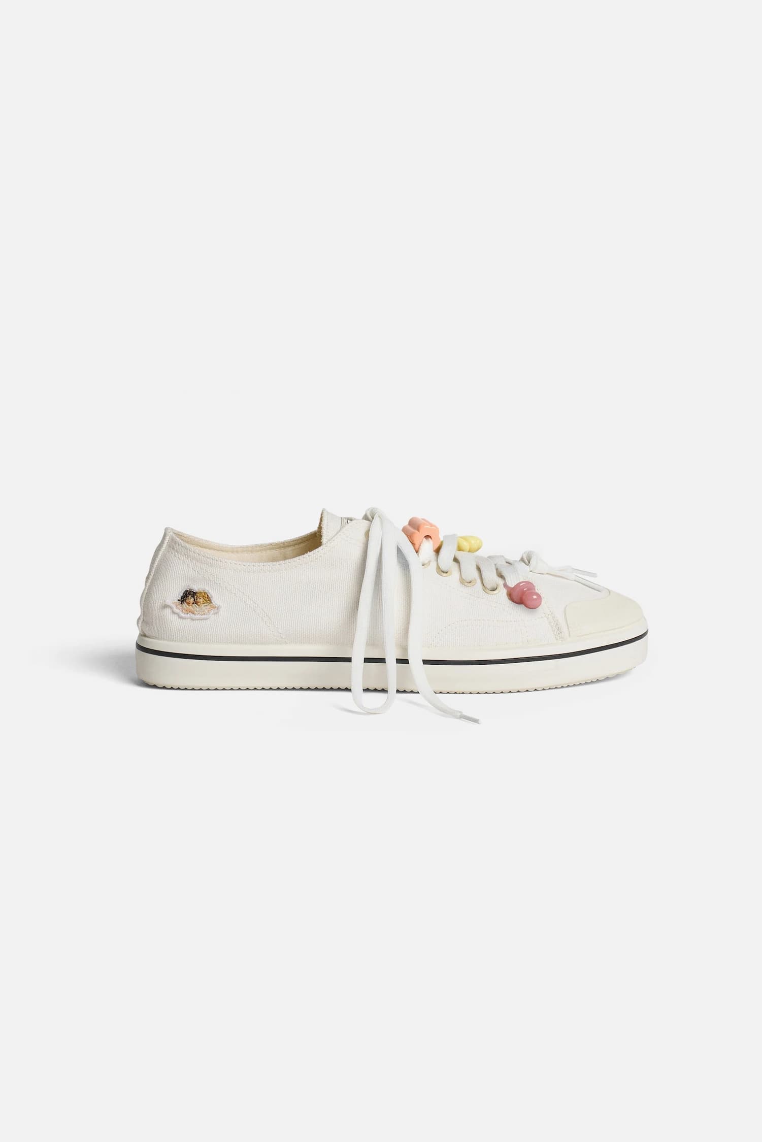 Angel Patch Sneaker In White