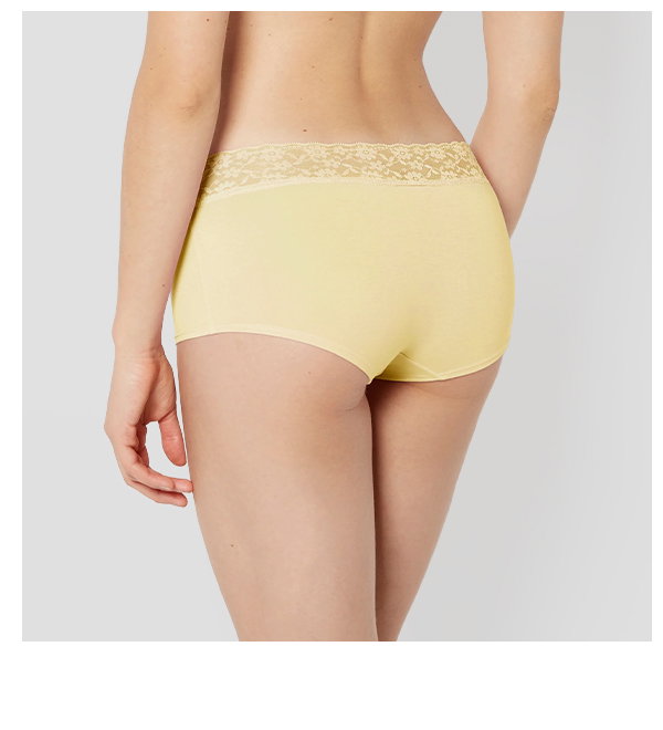 Boyshort Panty in Pale Banana