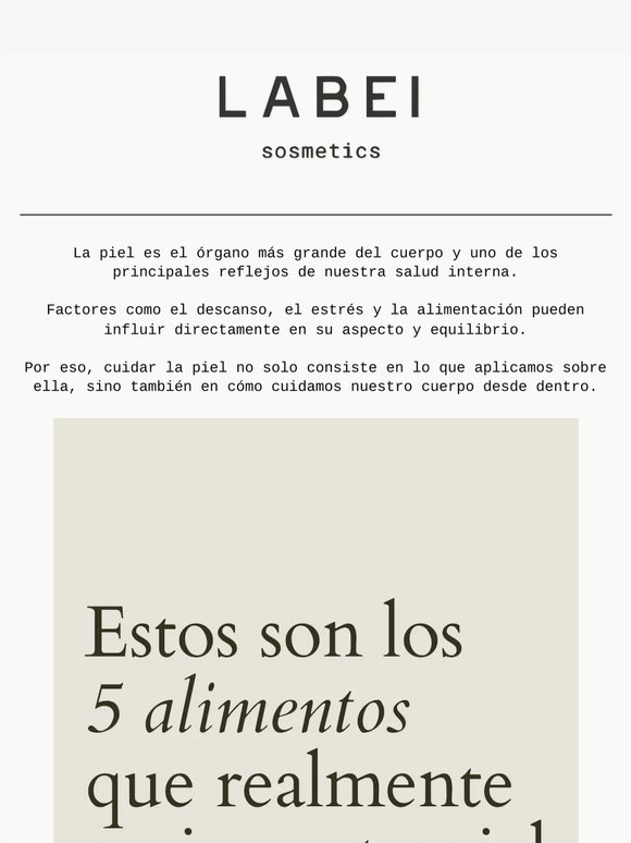 Los 5 alimentos que más mejoran la piel