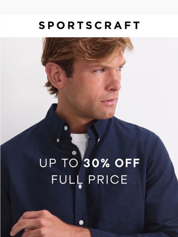 Up To 30% Off Full Price Styles