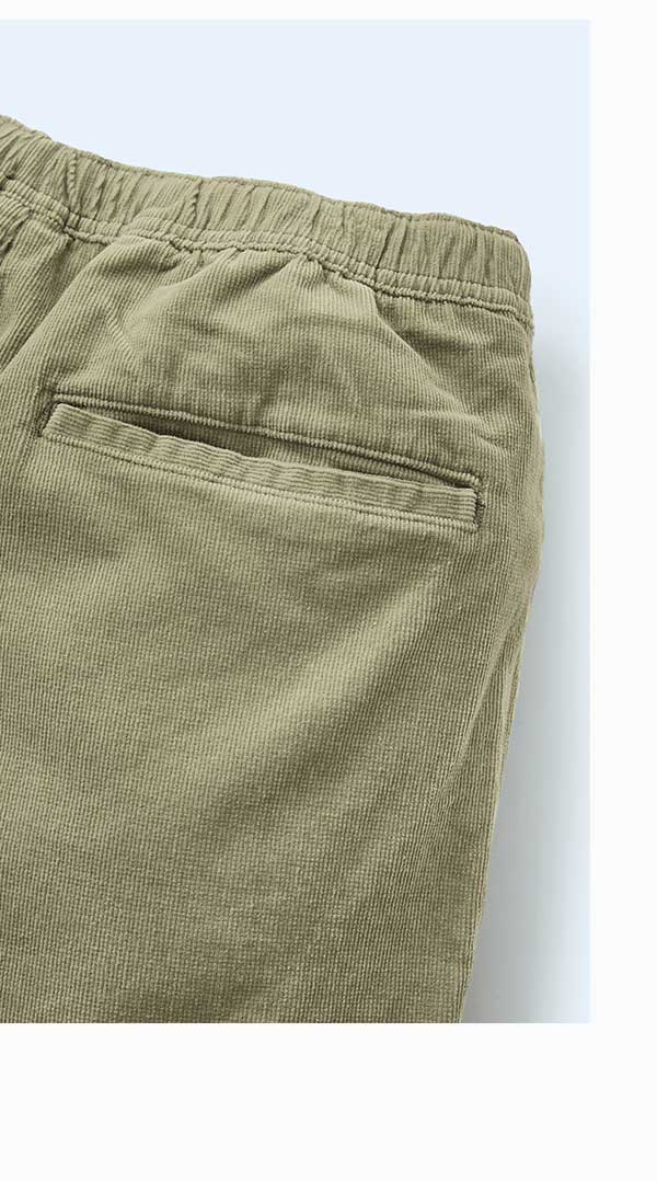 Cord Local Short back pocket detail