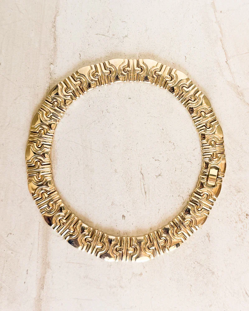 Image of Vintage Egyptian Revival Bib Necklace