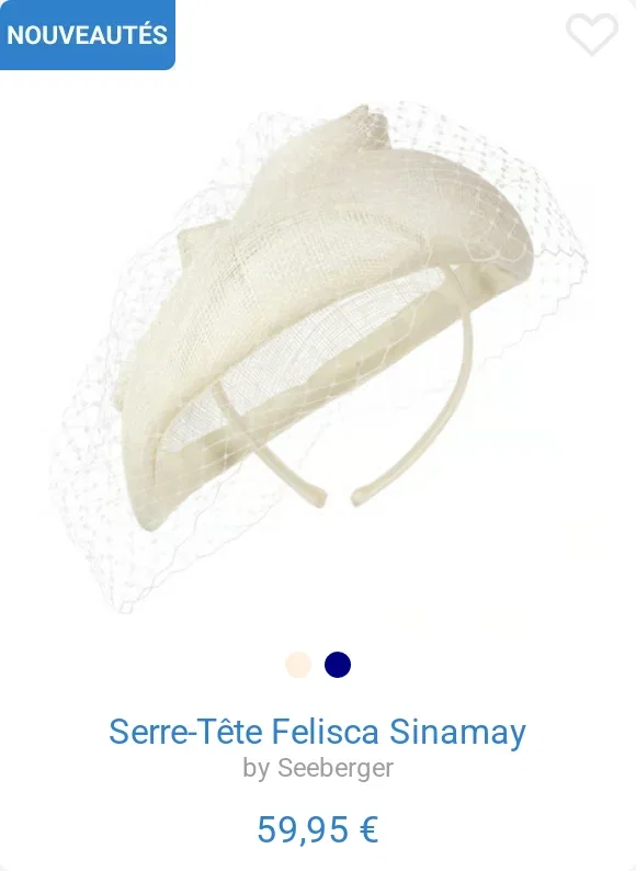 Serre-Tête Felisca Sinamay by Seeberger