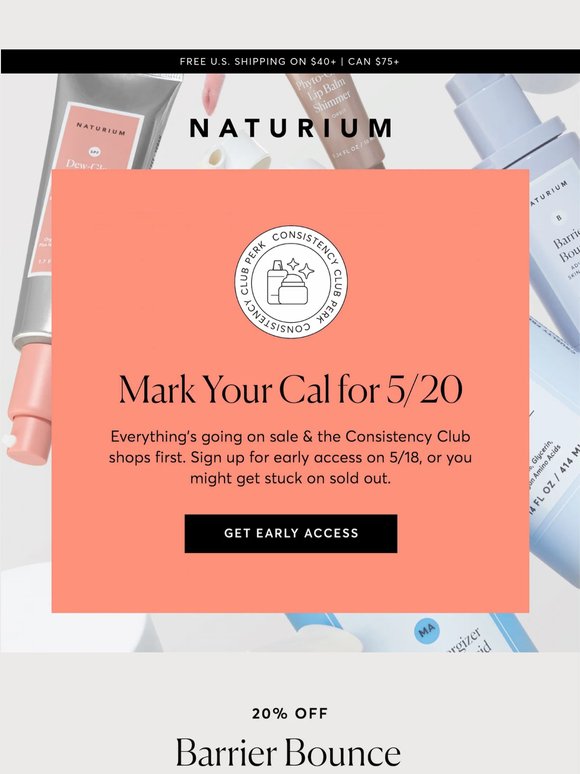 20% Off Sitewide Starts 5/20