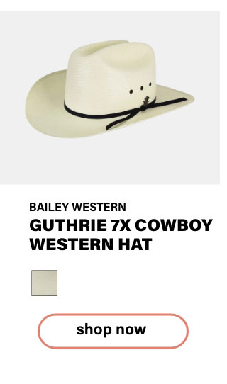 Guthrie 7X Cowboy Western Hat by Bailey Western 