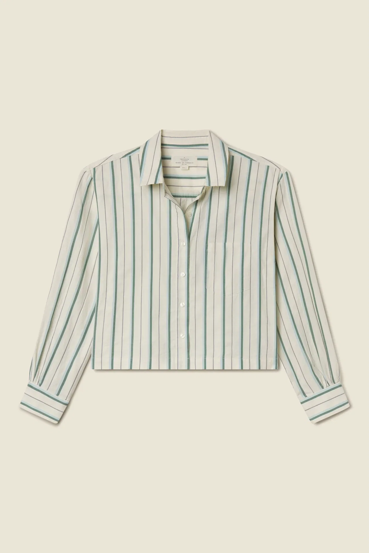 Image of Nessa Shirt Verde Stripes