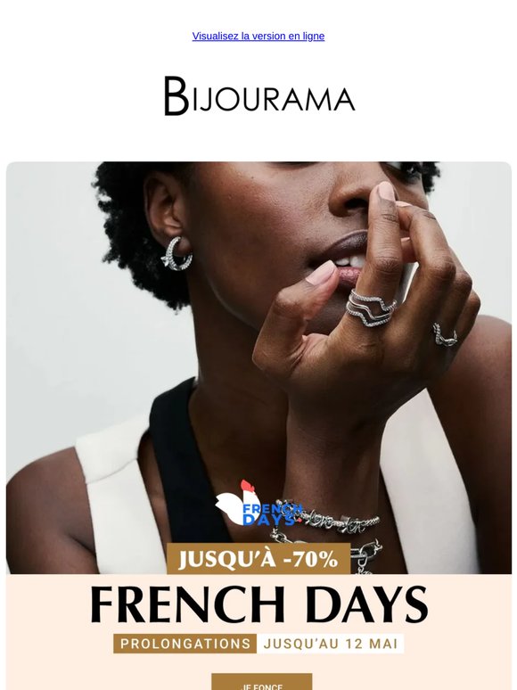 Prolongation French Days : Jusqu'à -70% ! 💛