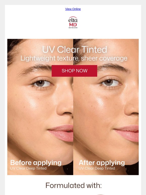 Meet your skincare multi-tasker: UV Clear Tinted