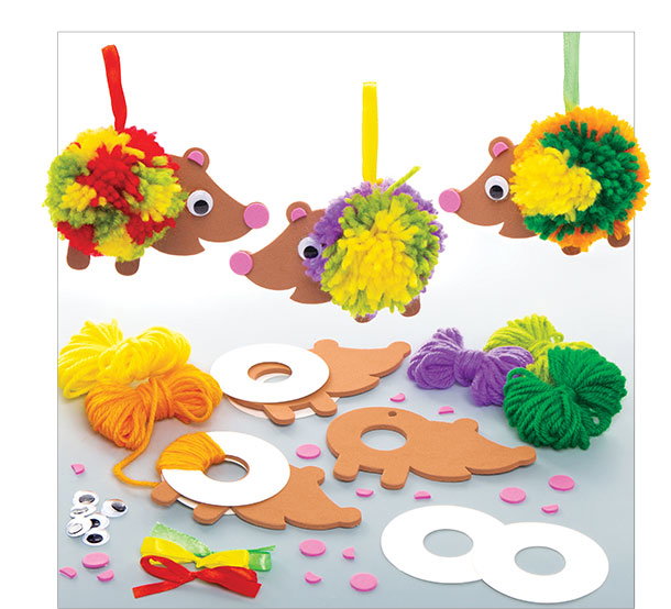 Hedgehog Pom Pom Kits
