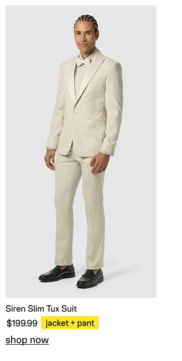 Sand Siren Slim Tux Suit
