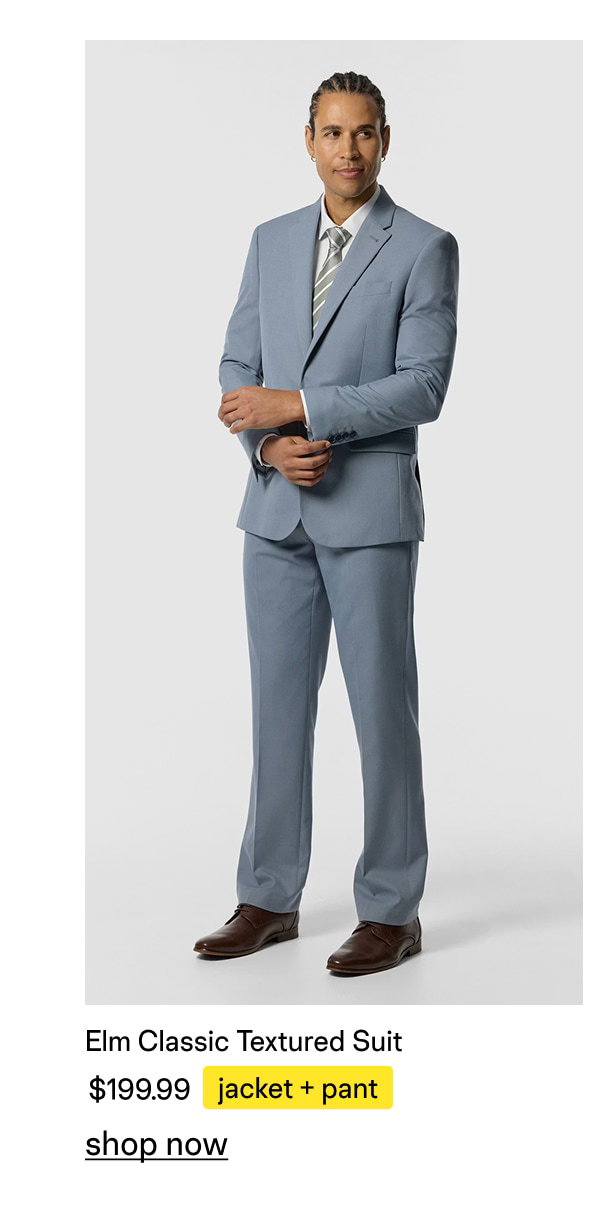 Elm Classic Textured Stretch Suit