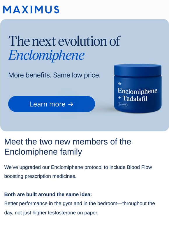 The next evolution of enclomiphene