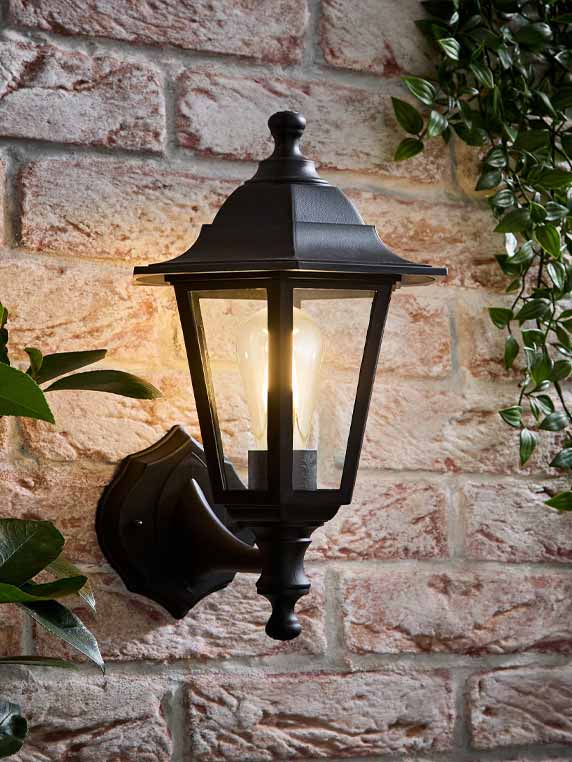 IP44 Outdoor Black Up/Down Lantern