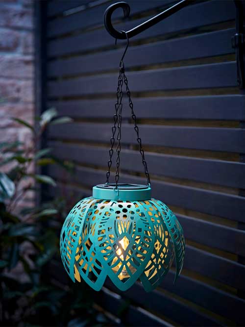 IP44 LED Aqua Artichoke Hanging Light