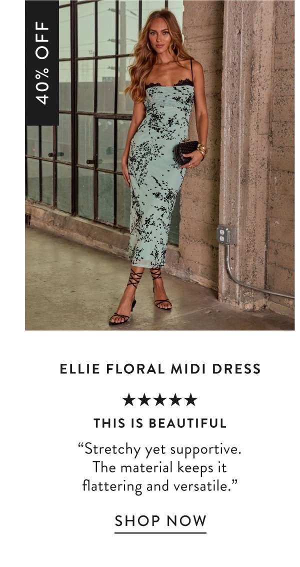 Ellie Floral Midi Dress