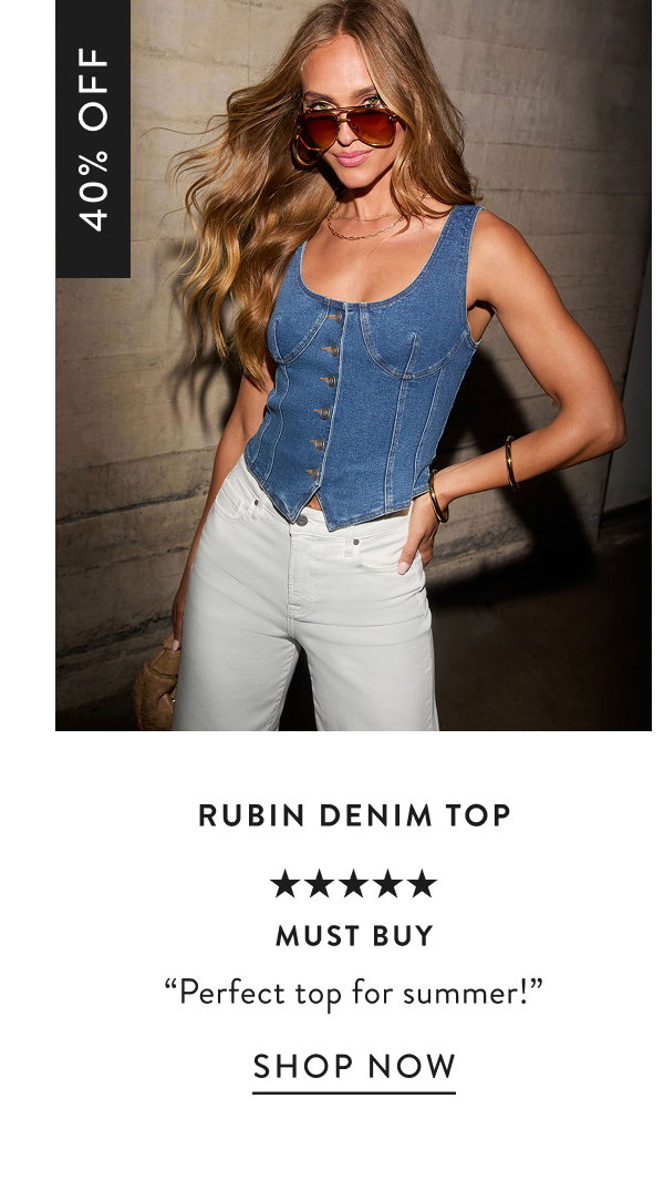 Rubin Denim Top