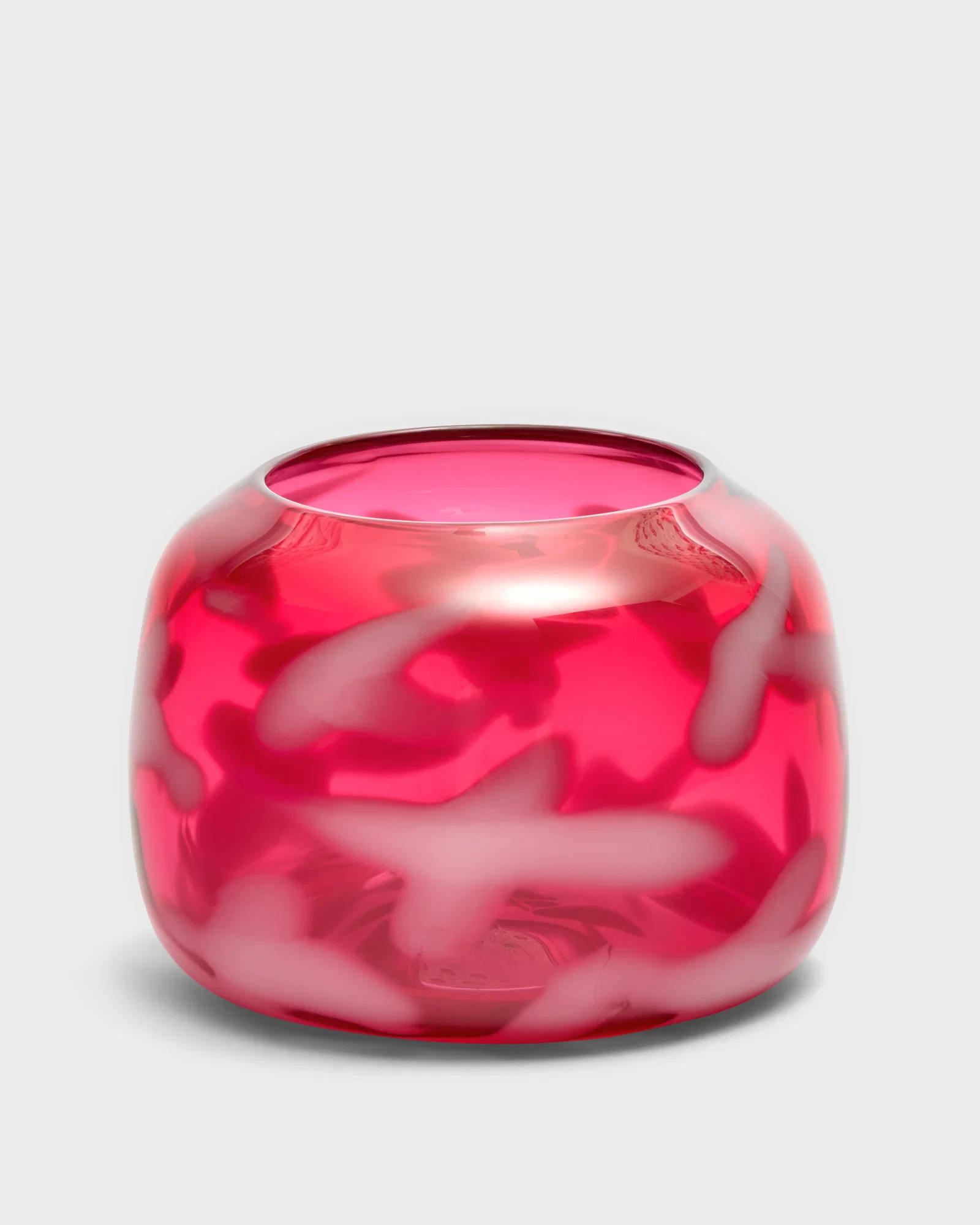 Image of Transparent Fuchsia Vase 