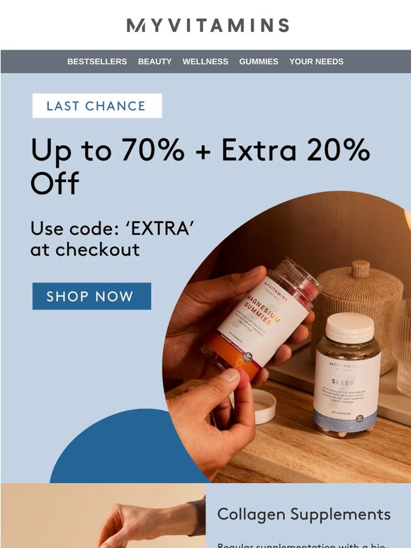 Last Chance | Up to 70% + Extra 20% Off