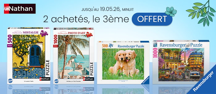 Offre Flash Puzzles Ravensburger Nathan