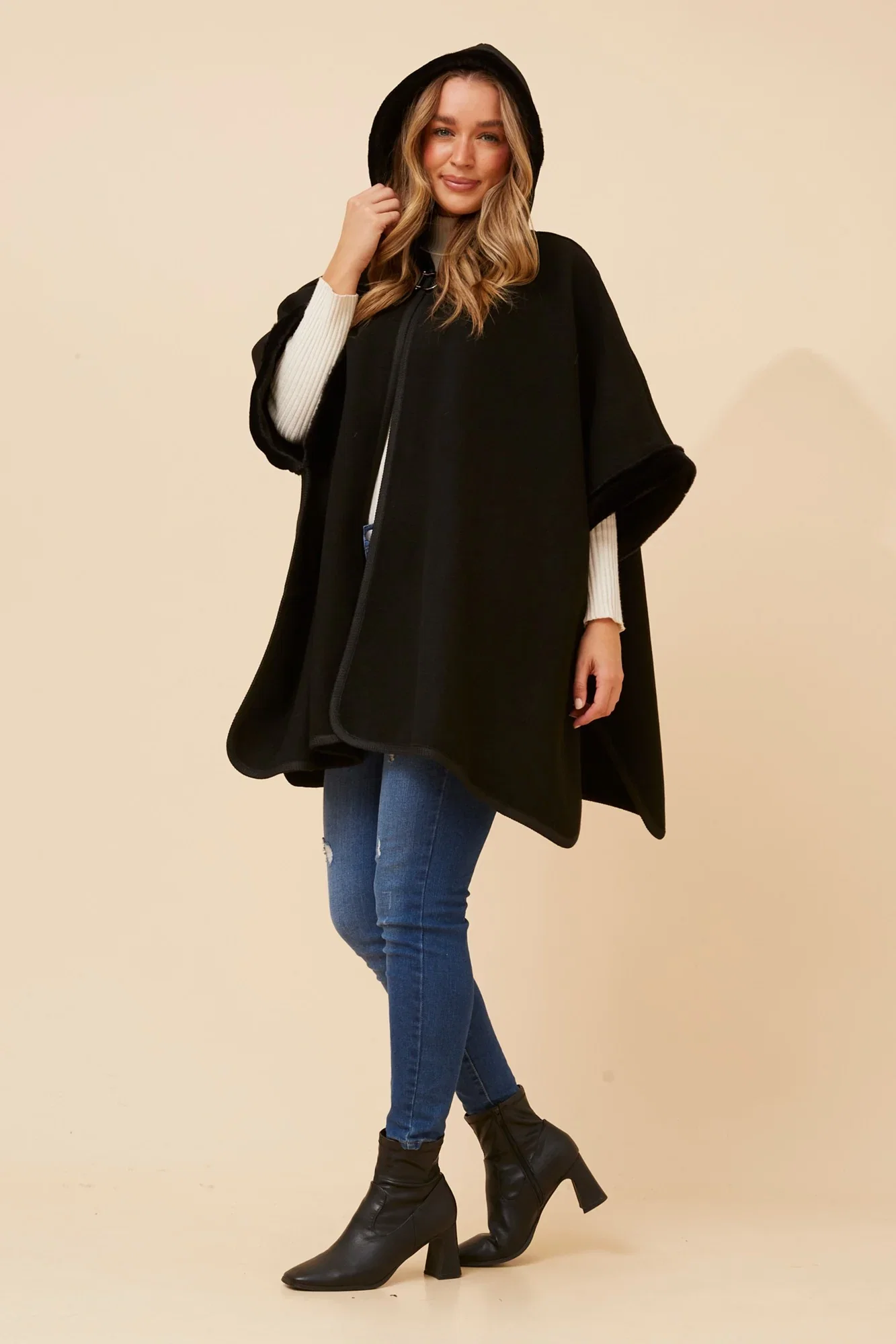Image of AMBERLYN SOLID PONCHO
