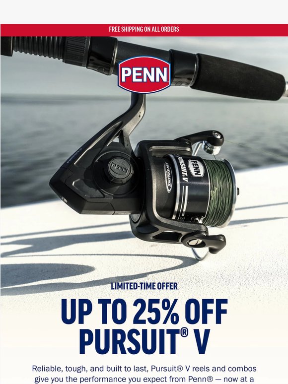 Limited Time Offer — Up to 25% Off Pursuit® V! 🎣
