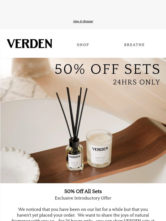 Half Price Natural Fragrance - 24hrs Only