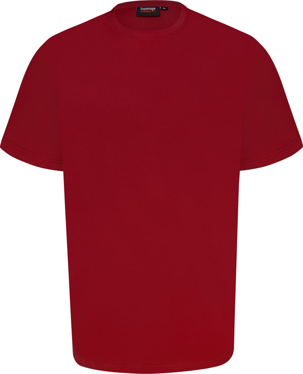 Image of Espionage Short Sleeve Essential Crew Neck T-Shirt - Dark Red