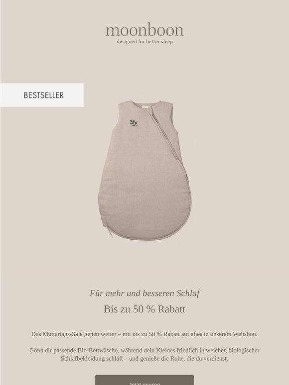 Sonderangebot: Bis zu 50 % Rabatt 💤