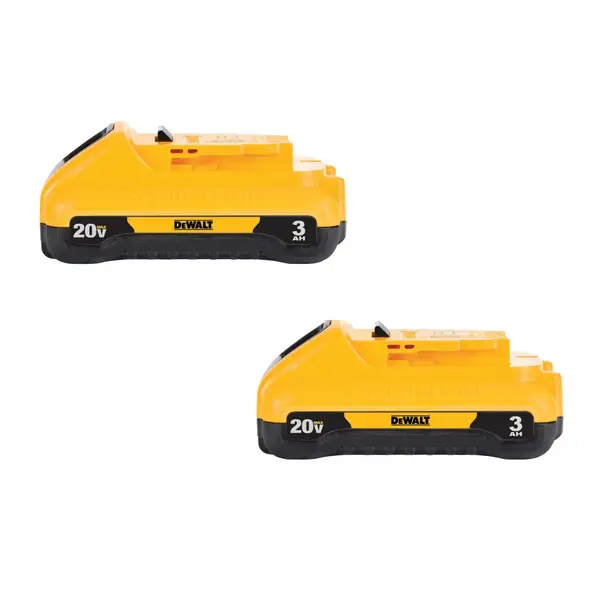 Two DEWALT batteries