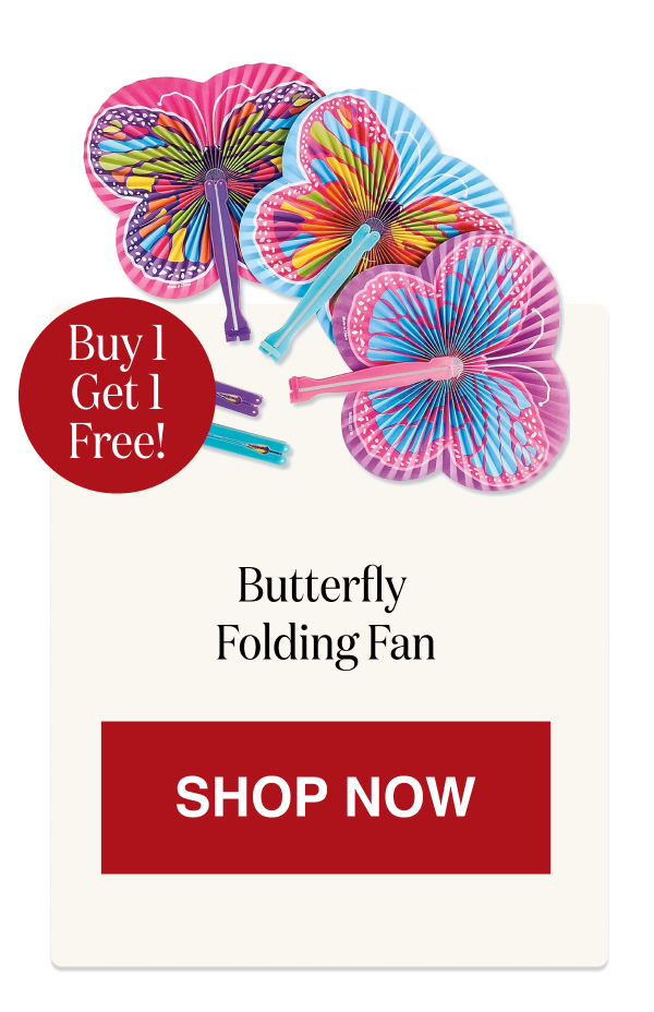 Butterfly Folding Fan [Click here to Shop Now]