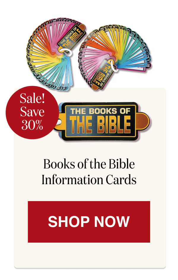 Books of the Bible Information Cards [Click here to Shop Now]