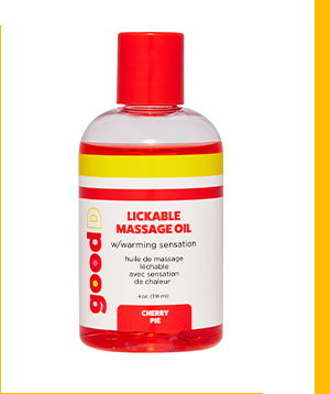 Cherry Flavored Lickable Warming Massage Oil 4 oz. - good D
